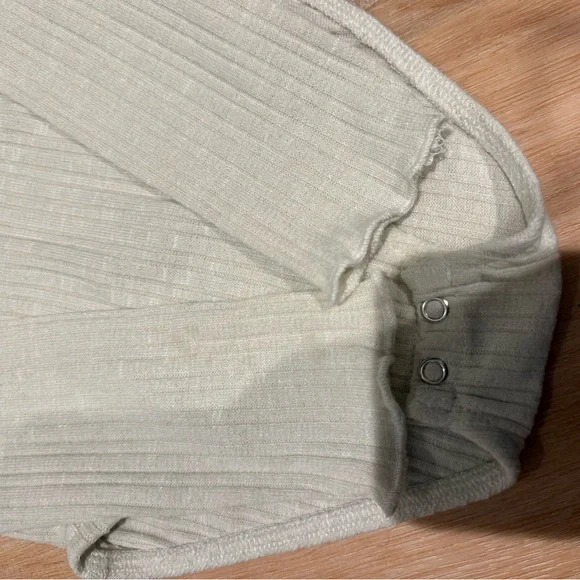 Black and Cream Ribbed Shirt Set Zara 4-5T - Picture 4 of 4